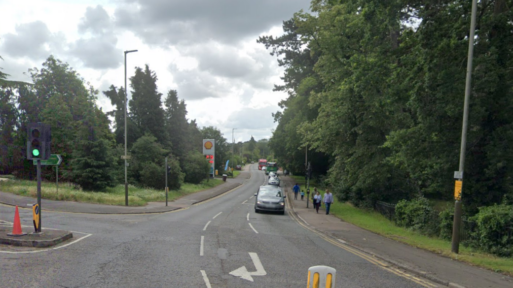 A view along Uppingham Road from the Scraptoft Lane junction in east Leicester