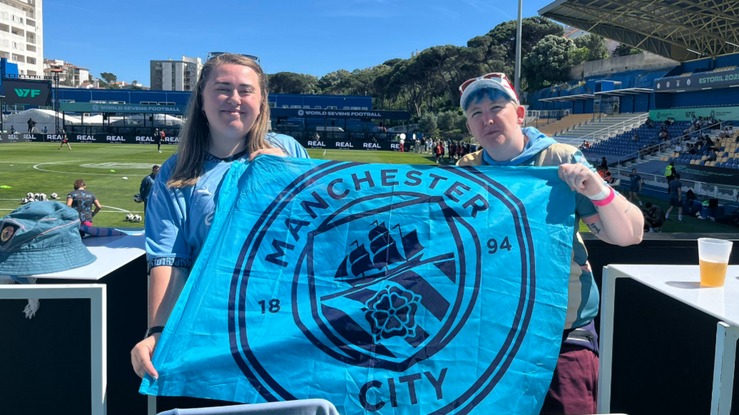 Manchester City fans in Estoril