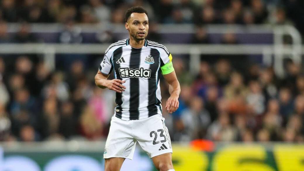 Jacob Murphy wearing the captain's armband while playing for Newcastle