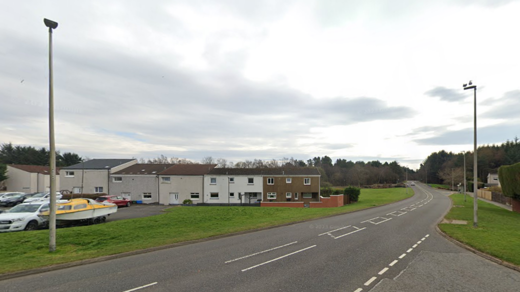 Police closed the road for more than four hours after the collision that left a 79-year-old woman in hospital