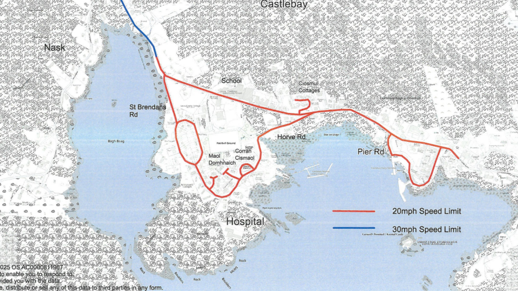 Mapa de Bhàgh a' Chaisteil