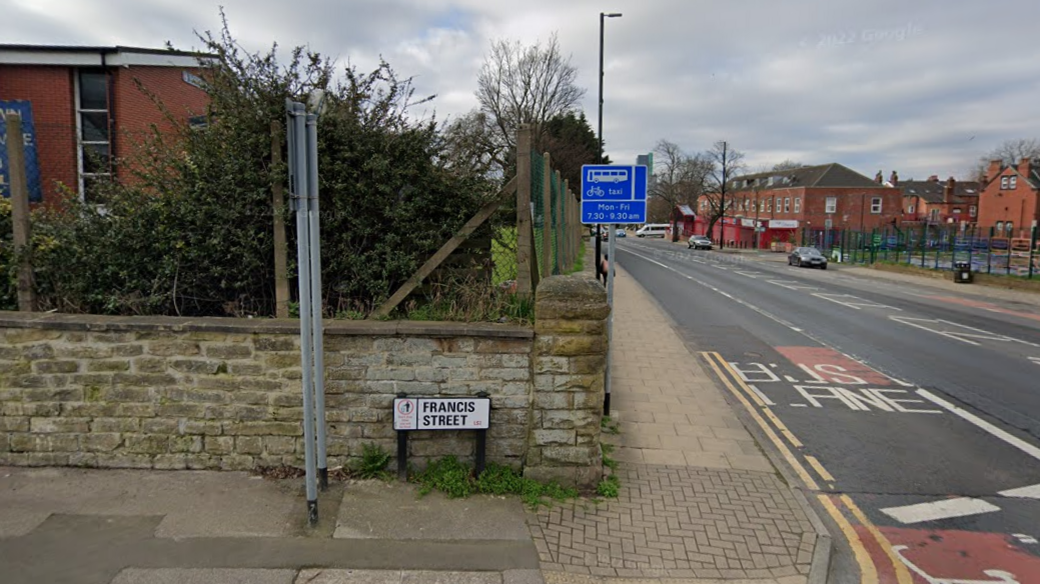 The corner of Francis Street and Chapeltown Road