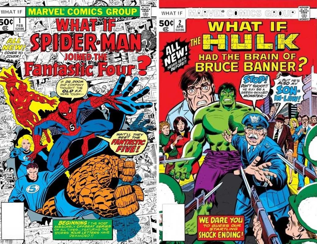 Marvel comic book covers.