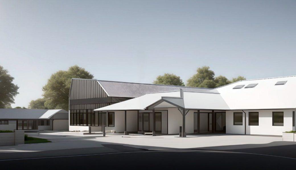 Architect impression of a new diagnostic centre in Epping