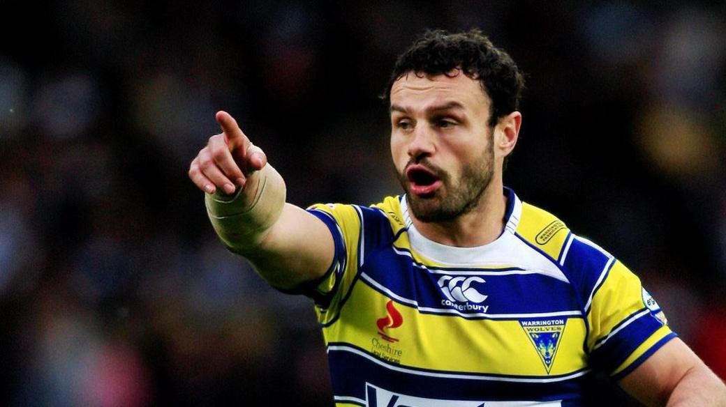 Jon Clarke in action for Warrington Wolves