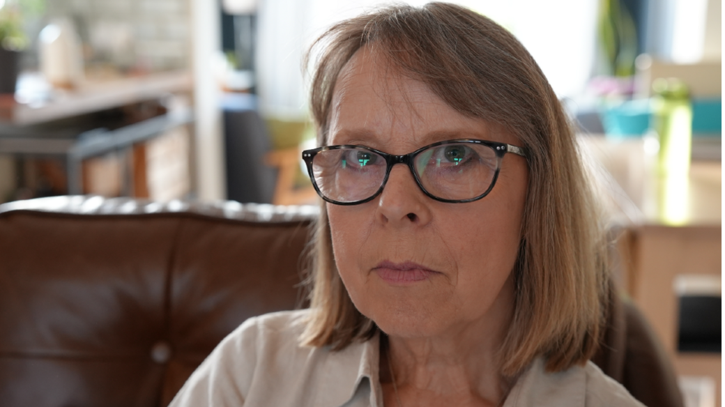 Julie Devey looking into the camera