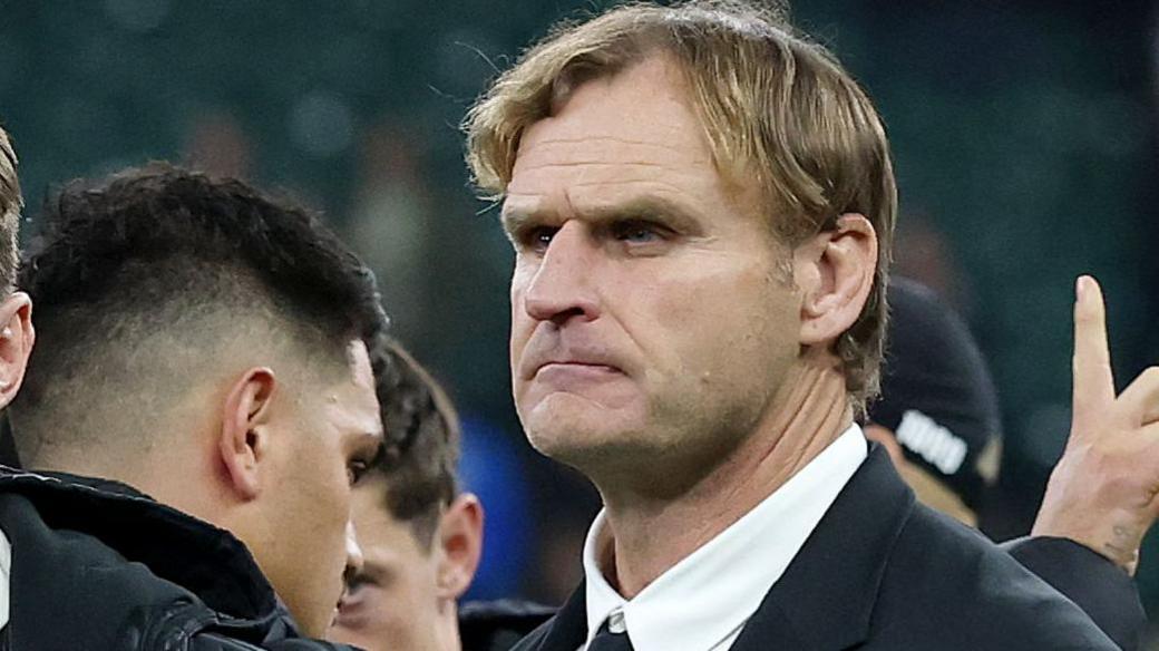 New Zealand head coach Scott Robertson after the defeat by England at Twickenham