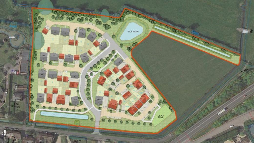 The proposed housing development plan