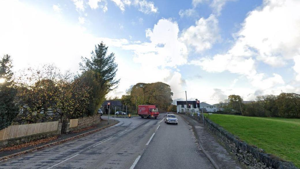 The Druids junction on the A5