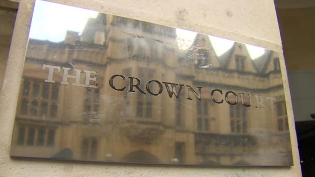 The Crown Court sign