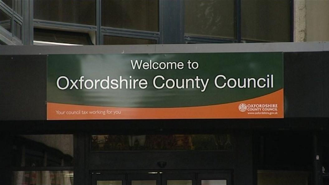 Oxfordshire County Council sign