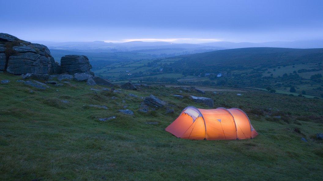 Tent on dartmoor