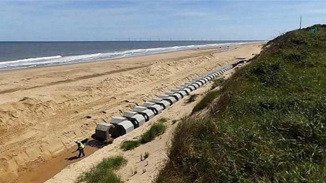 Hemsby sea defences