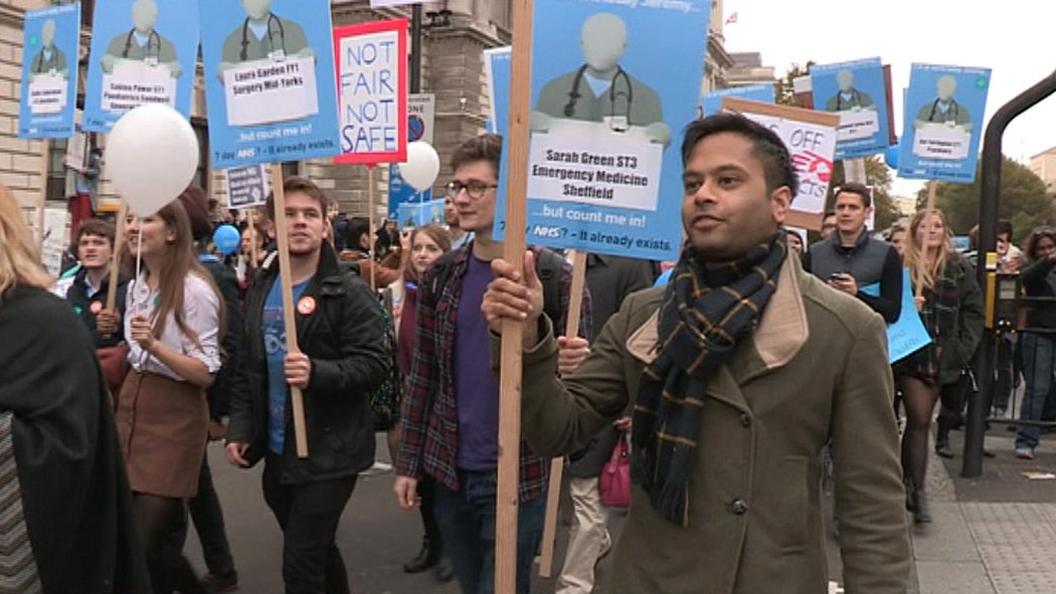 Doctors protest march