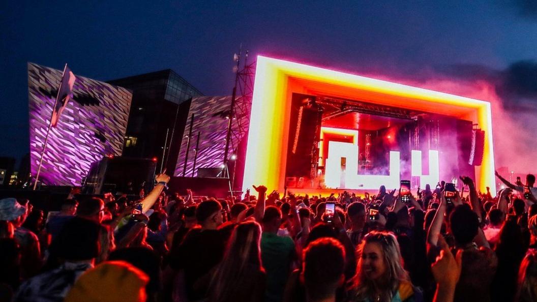 AVA festival stage at Titanic Belfast