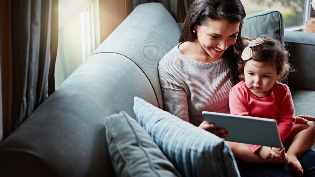 Child on tablet