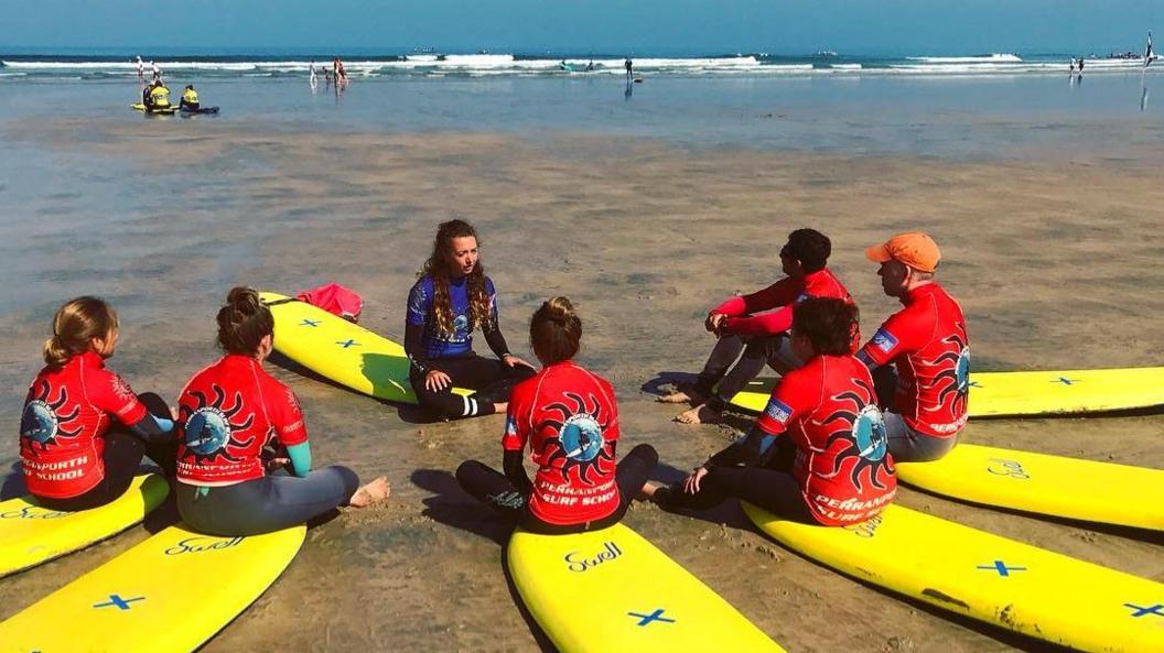 Gavin Walsh who runs Perranporth Surf School said he earned 90% of his yearly income in the peak summer weeks