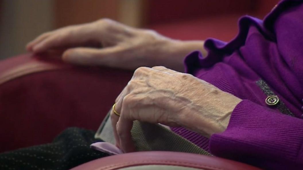 Elderly person's hands