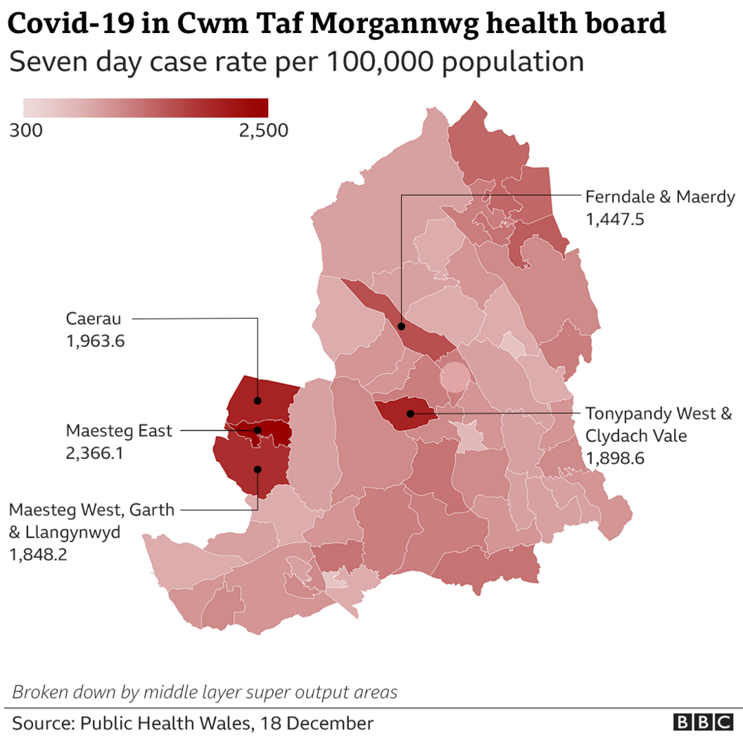 Case rate map