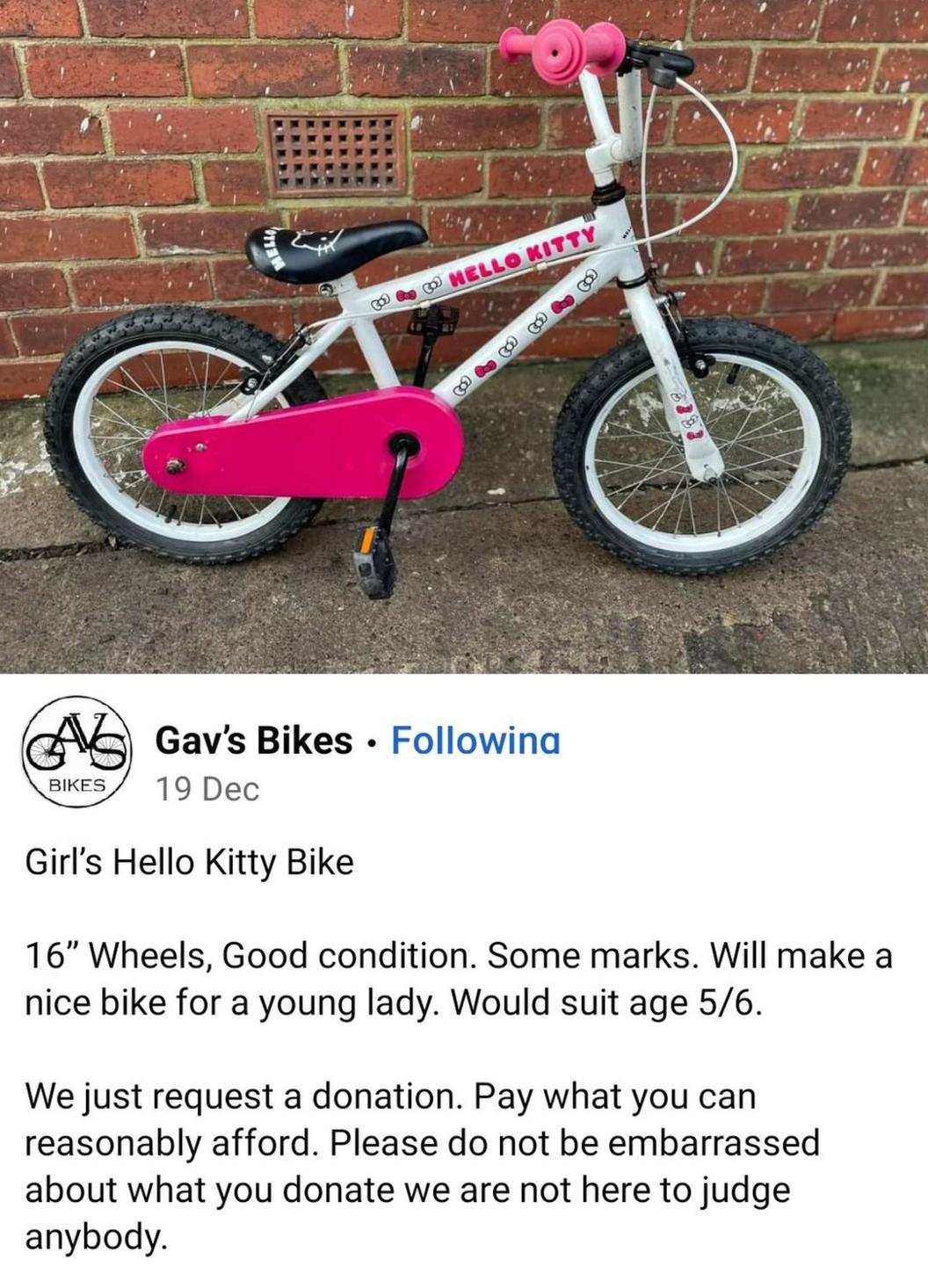 A post by Gav's Bikes