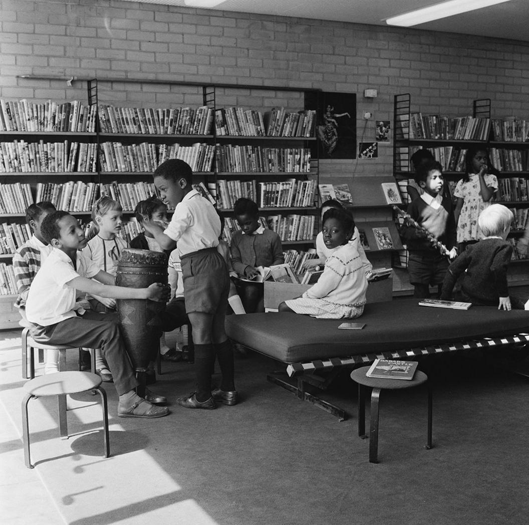 Children in a classroom at Effra Primary School in Brixton, London, UK, 16 June 1970