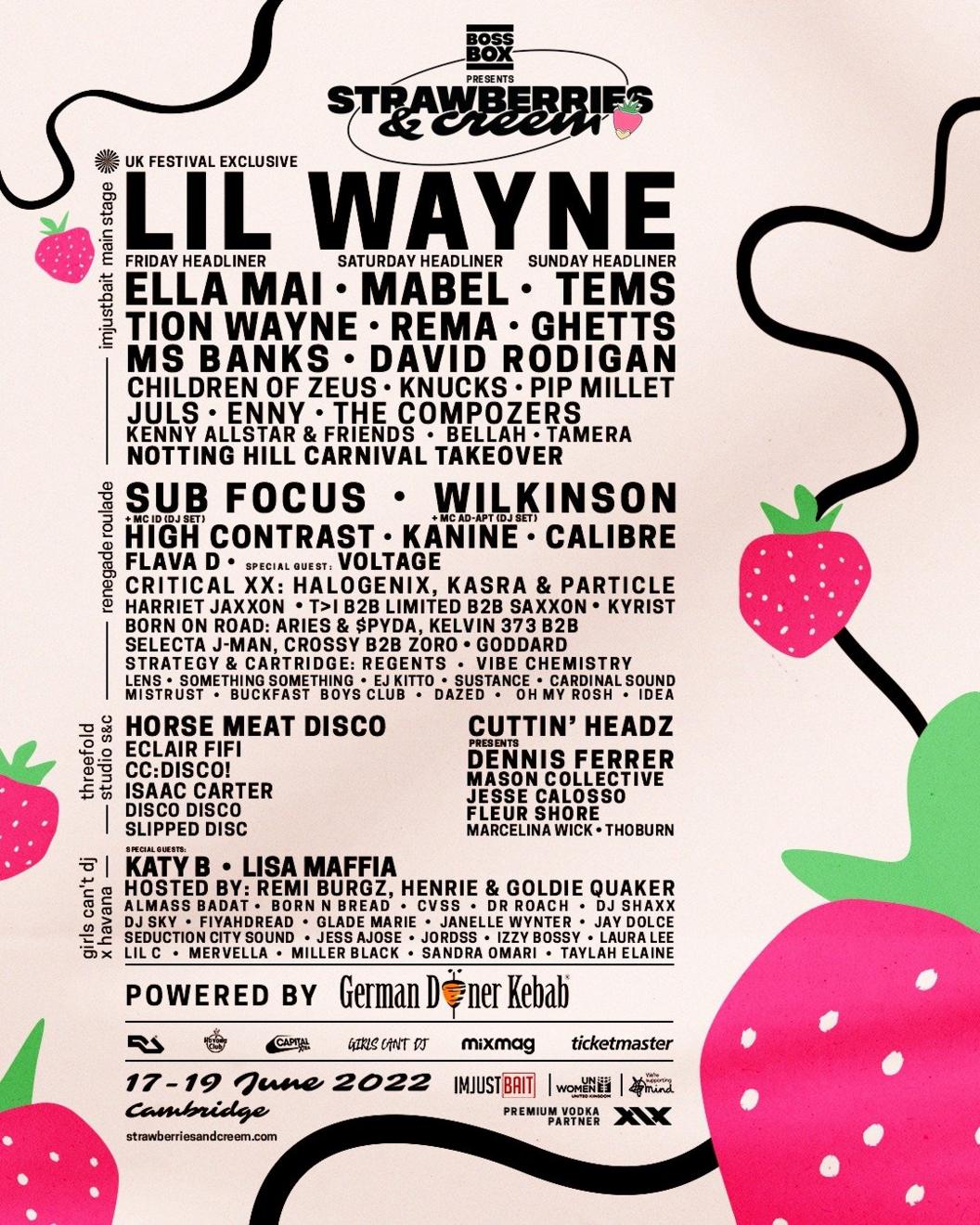 Strawberries & Creem festival line-up