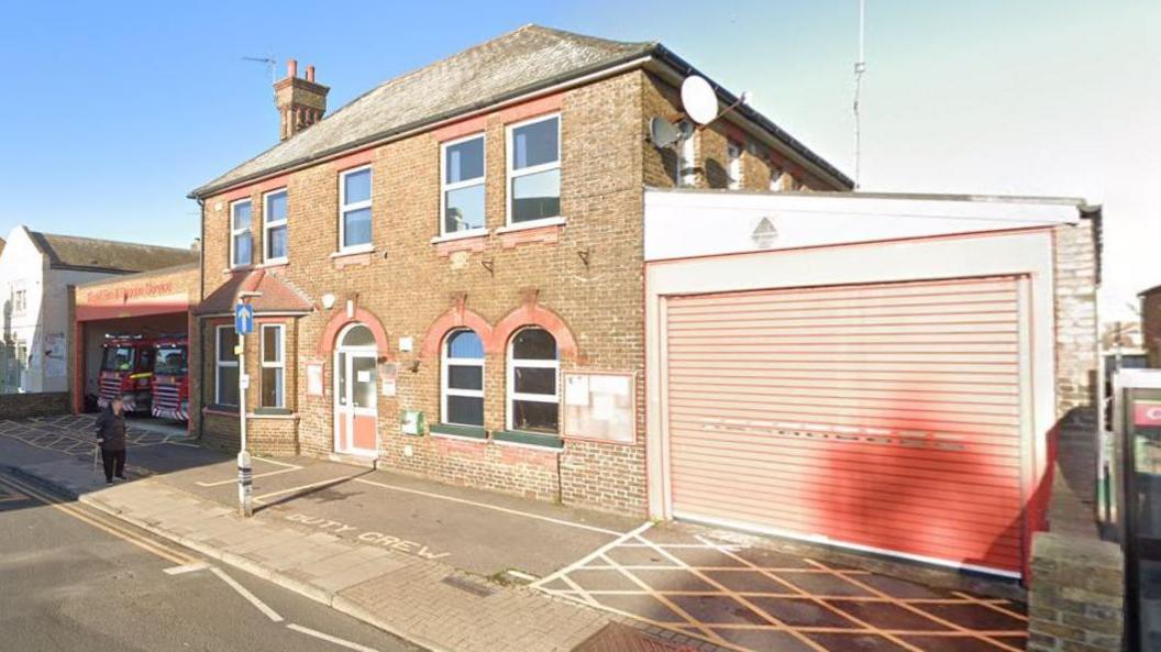 Exterior of fire station