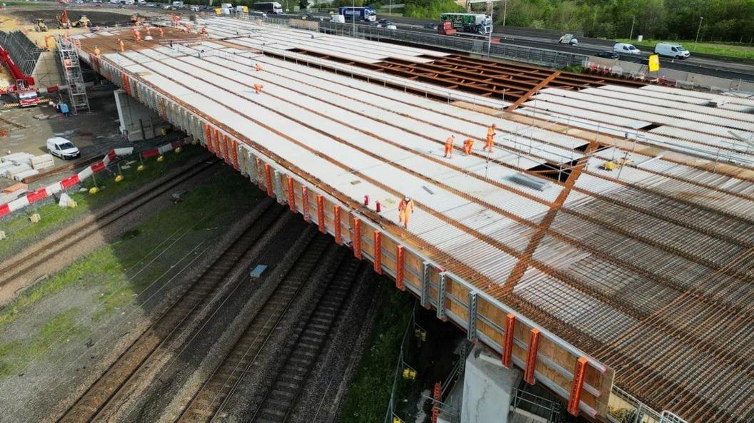 Work ongoing on Allerdene Bridge