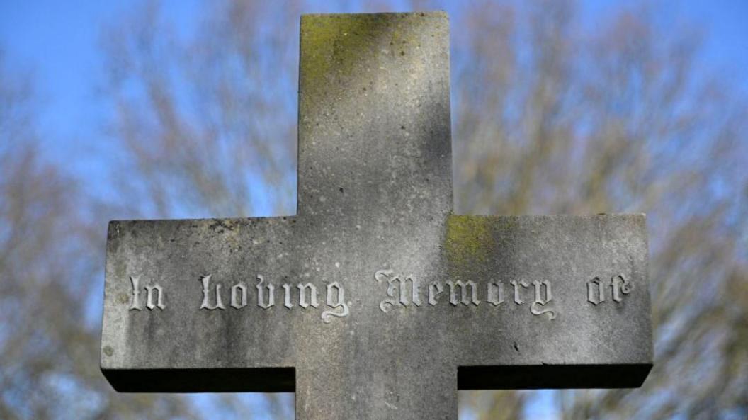 A headstone