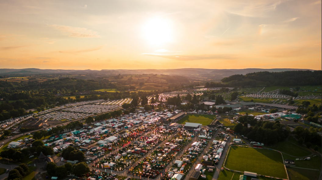 The Royal Welsh showground in Llanelwedd