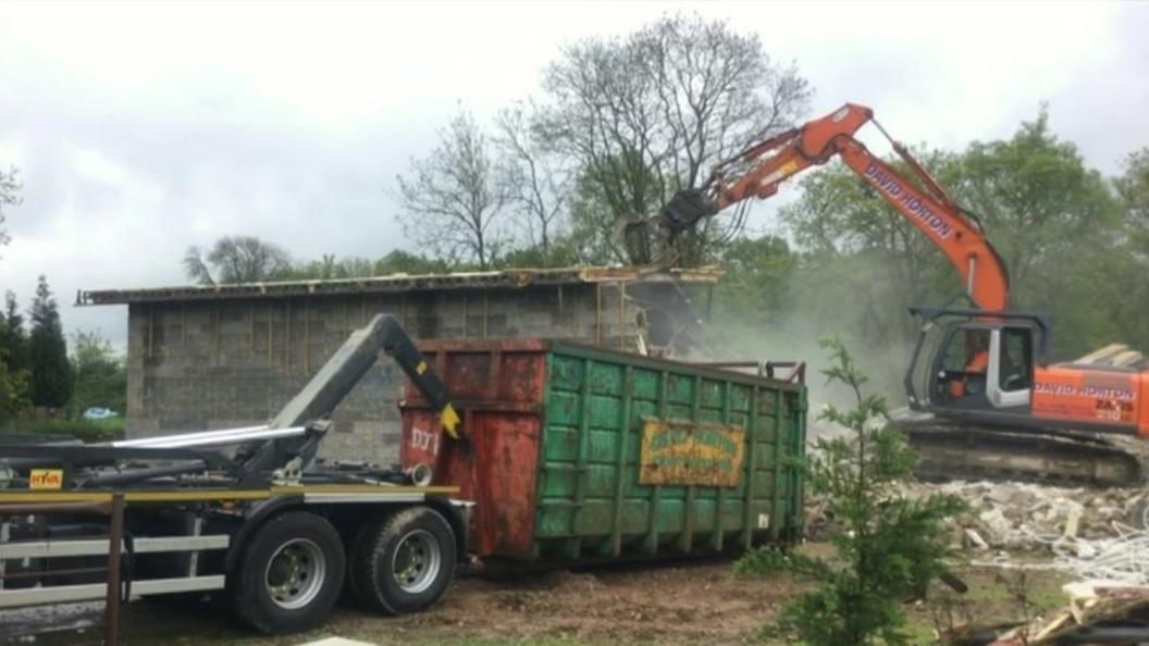 Studio being demolished