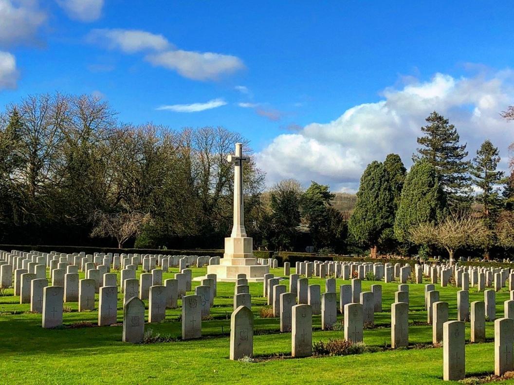 The Commonwealth War Graves cemetery in Botley