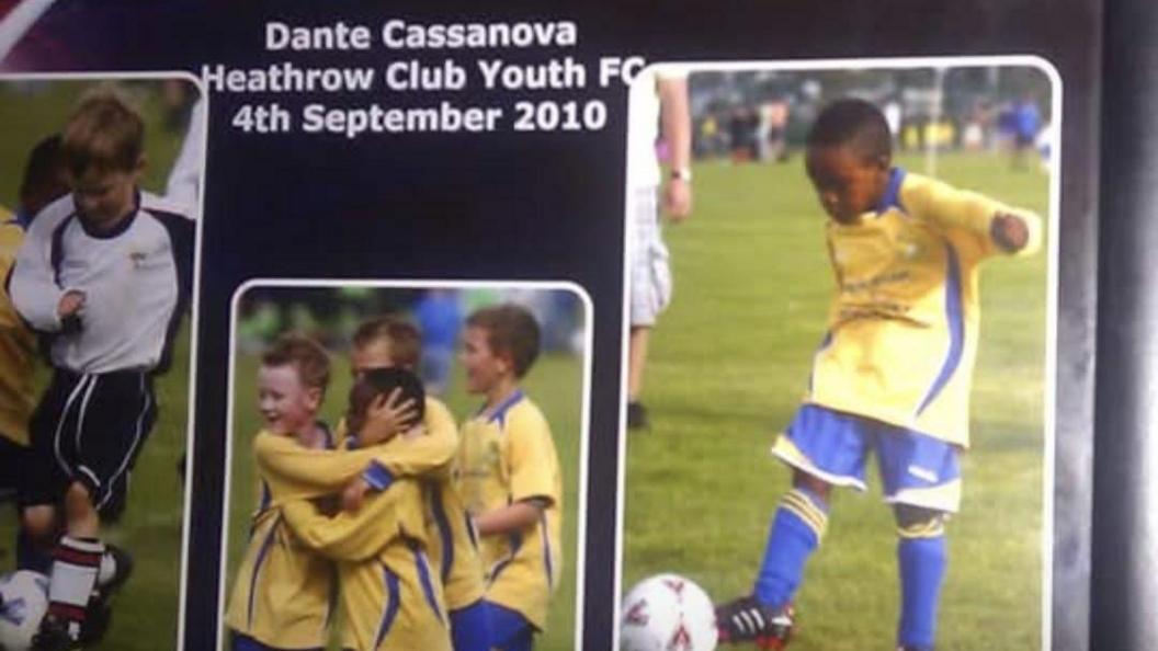 Image of Dante Cassanova playing as a child