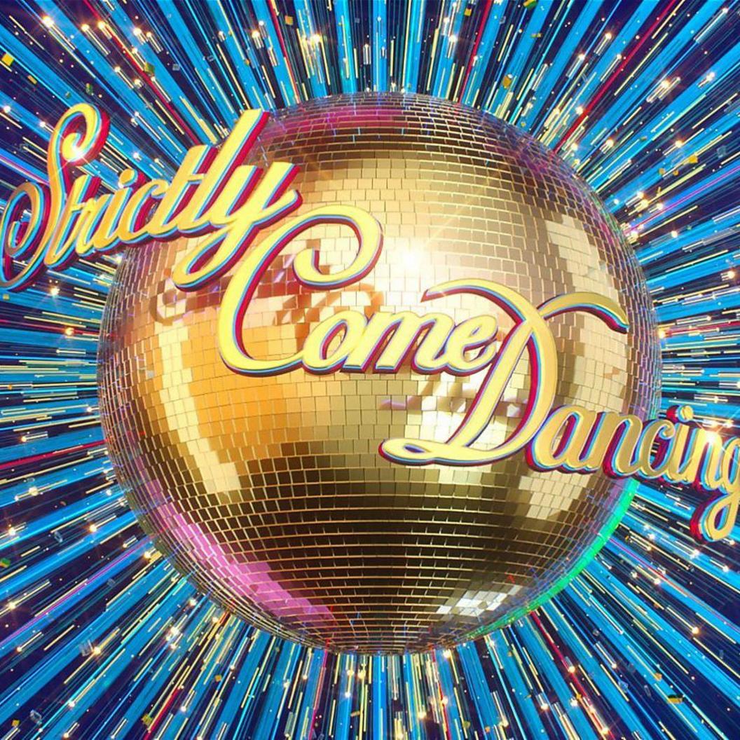 the strictly come dancing logo which has a glitterball on it.