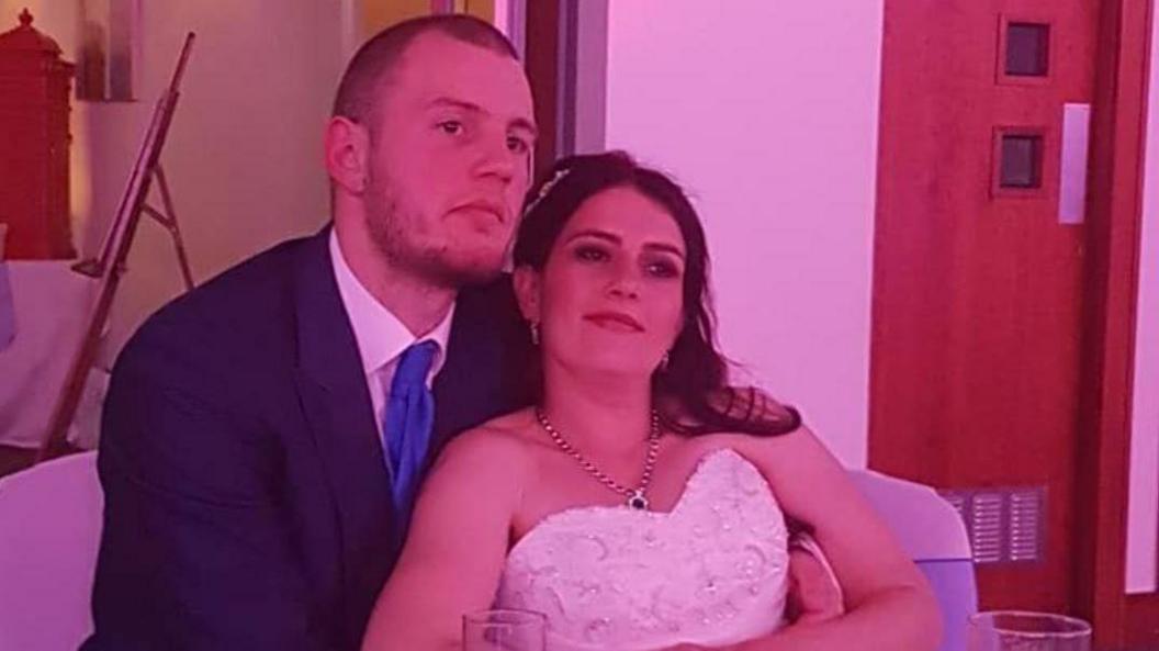 Stephanie Boyce-Williams with her husband Alan Robert Williams on their wedding day.