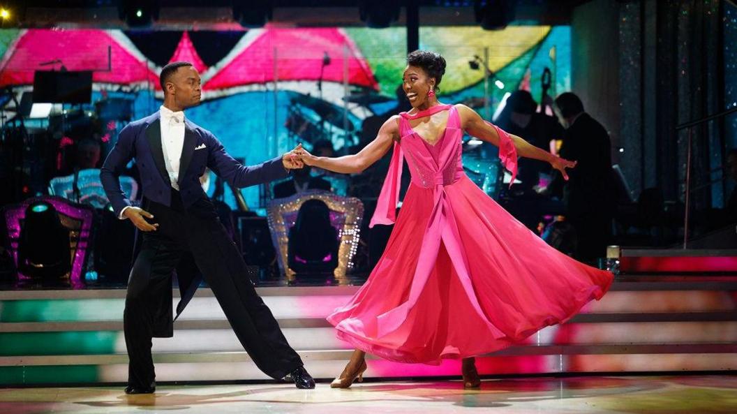 Montell and Johannes dancing on Strictly 2024