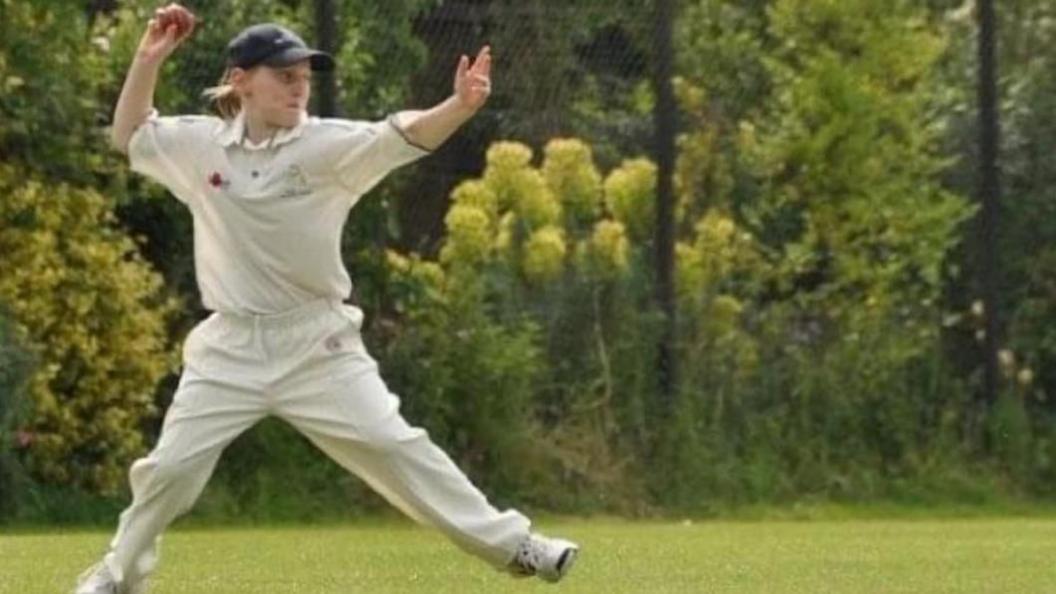 Megan Belt playing for Kent in her school days