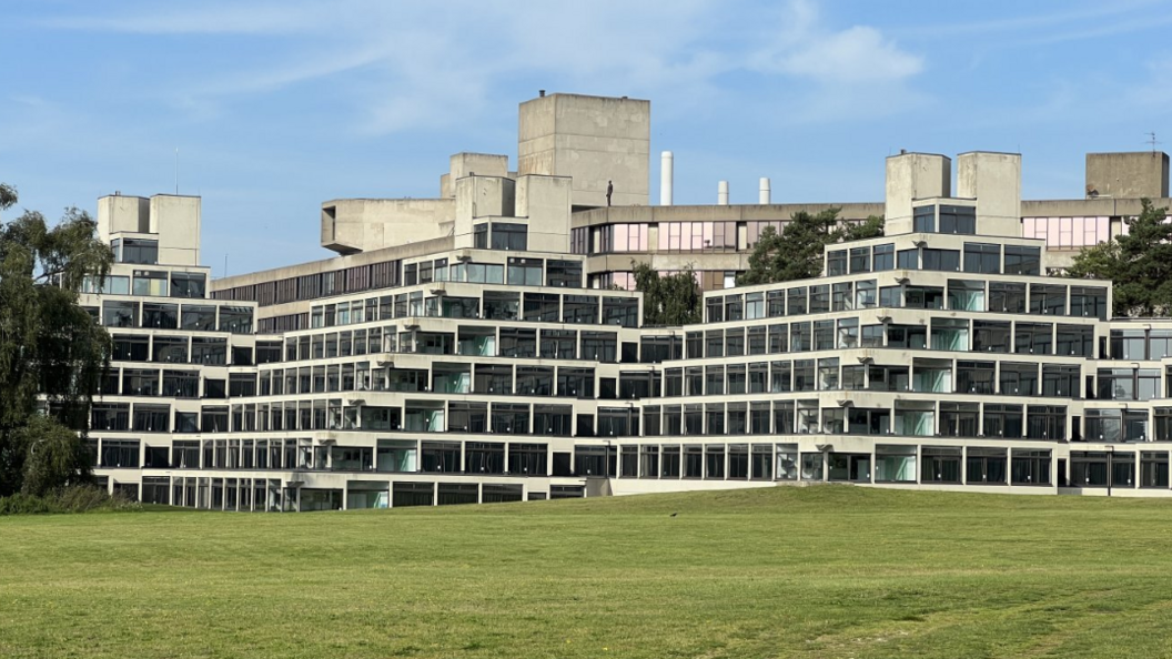 Ziggurats building of tiered student accommodation at UEA 