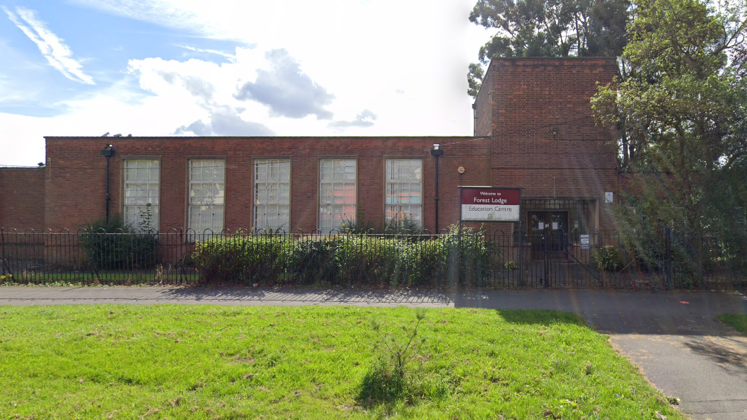 Outside the former Forest Lodge Education Centre