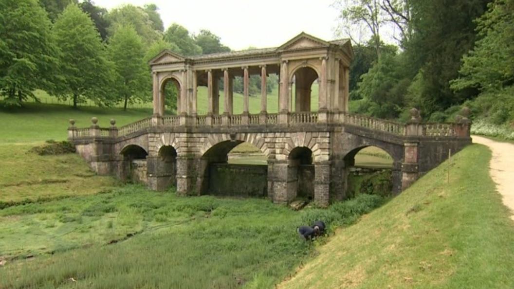 Palladian bridge at Prior Park in Bath