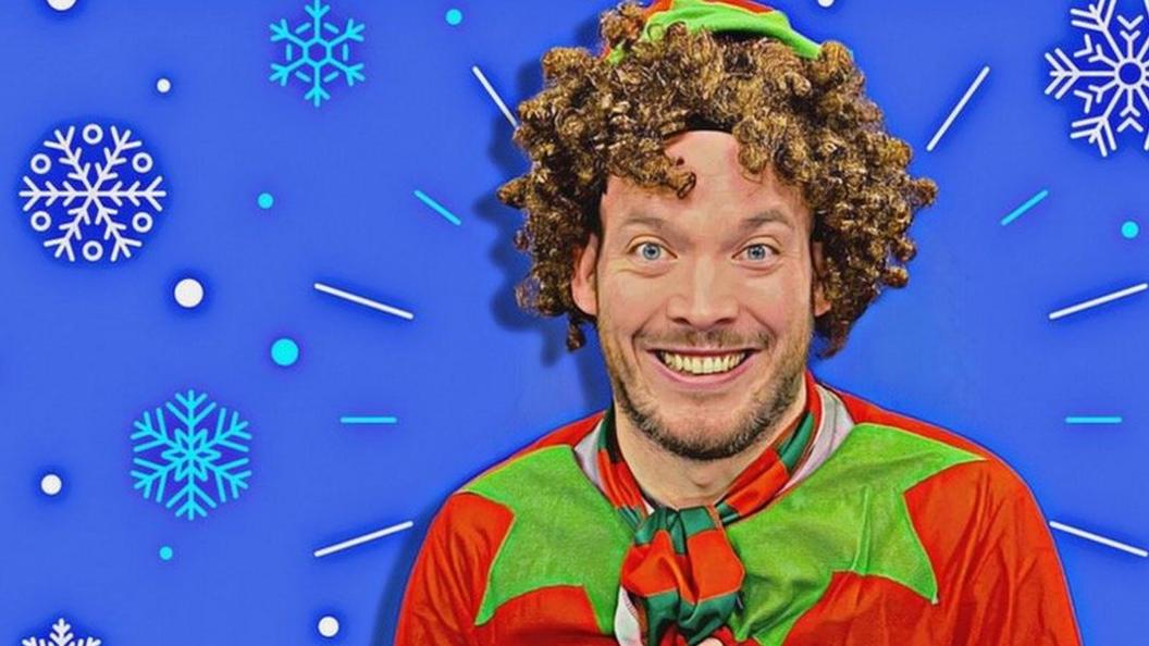 Martin Dougan in an elf costume