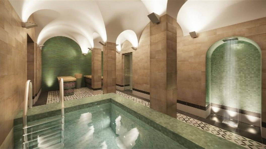 Artist's impression of Turkish baths