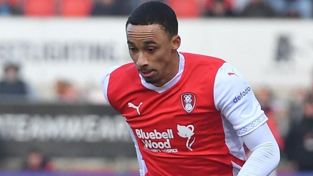 Cohen Bramall in action for Rotherham United