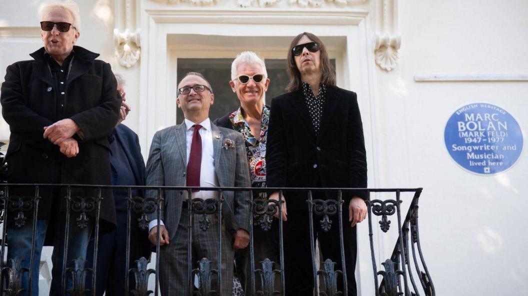 Stars of music including The Damned's Rat Scabies (left) and Primal Scream's Bobby Gillespie (right) attended the unveiling
