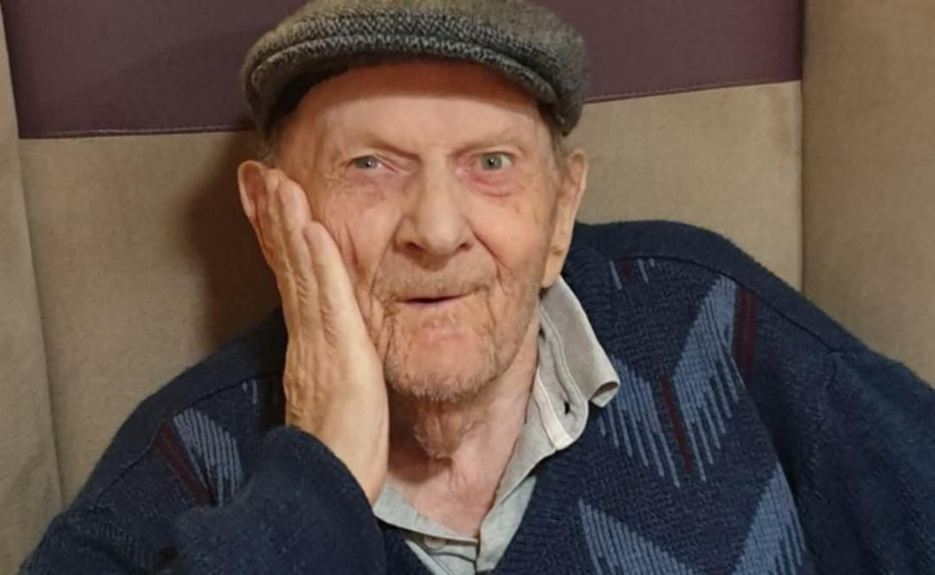 John Angus Gordon pictured at Home Farm nursing home in Portree