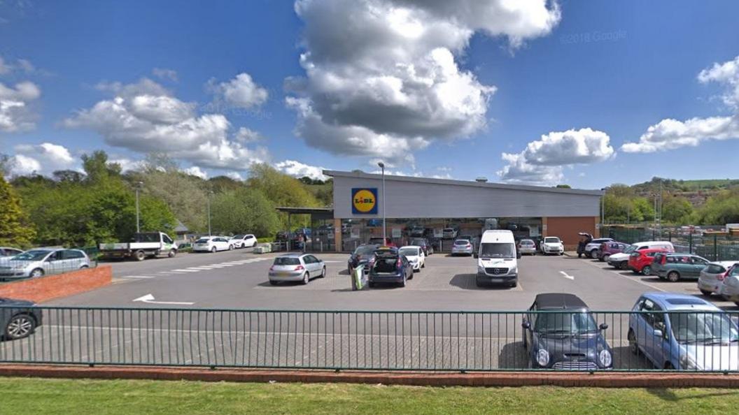 Lidl on St Andrews Road, Bridport, Dorset