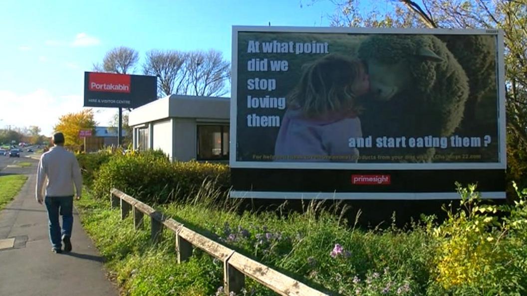 Vegan billboard