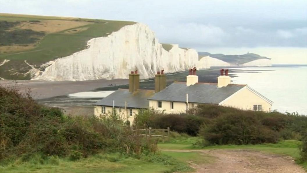 Coastguard cottages at Cuckmere