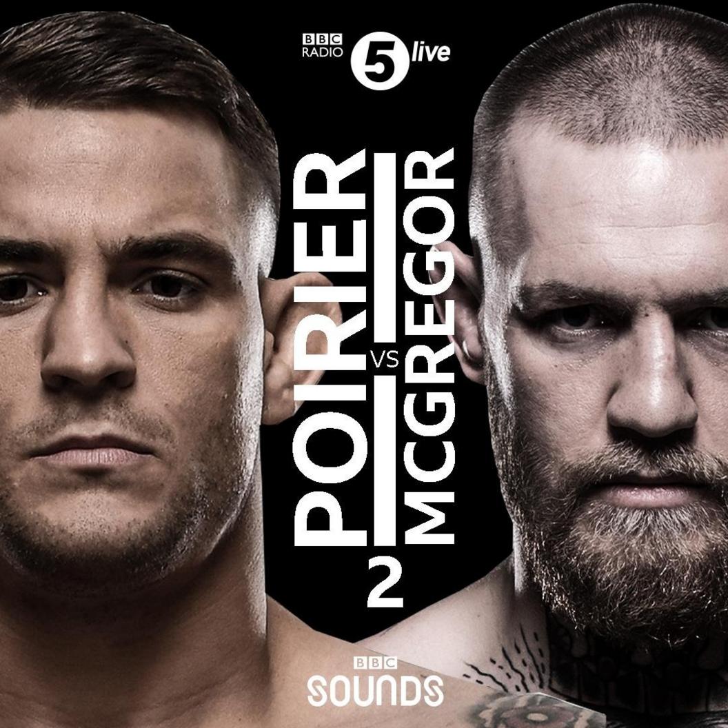 Promo graphic for Conor McGregor v Dustin Poirier