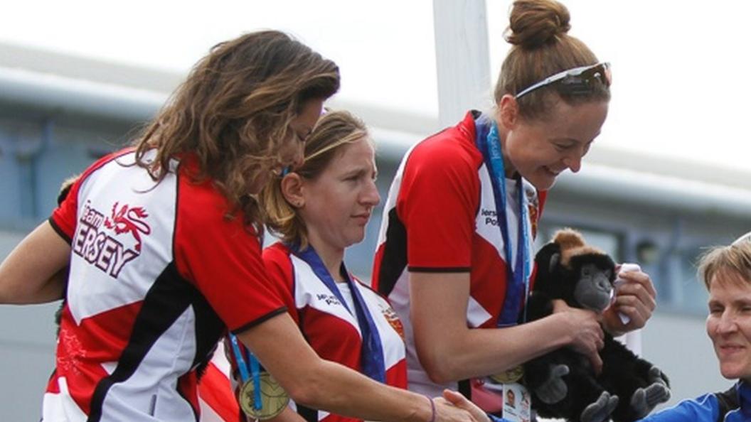 Jersey's women's team time trial gold-medallists